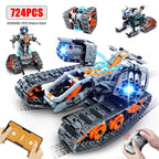 724pcs 4 in 1 City Technical Programming RC Car Robot Building Kit Stem Racing Car 6-16 Year Old Kids Bricks Toys for Boys Gifts - CADA BRICKS®