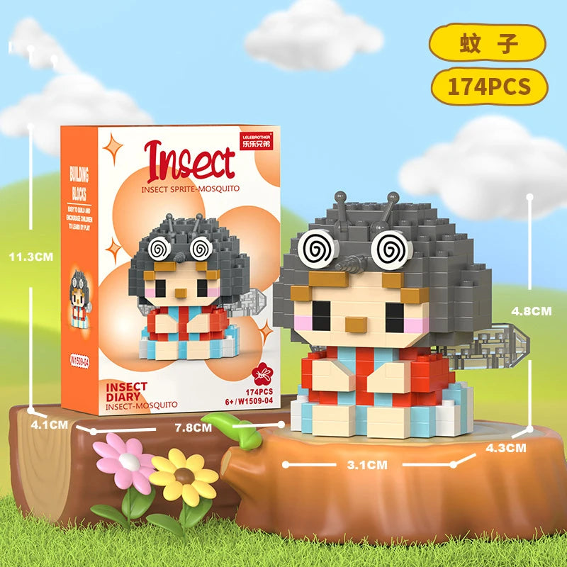 Cat Micro Diamond Small Particles Assembled Building Blocks Animals Mini Brock Building Construction Toys for Kids Boys  9 to 12 - CADA BRICKS®