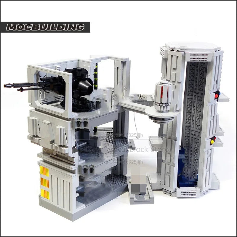 Space Battle Station MOC Building Blocks Movie Diorama Base Architecture Technology Bricks Collection Model Toys Xmas Gifts