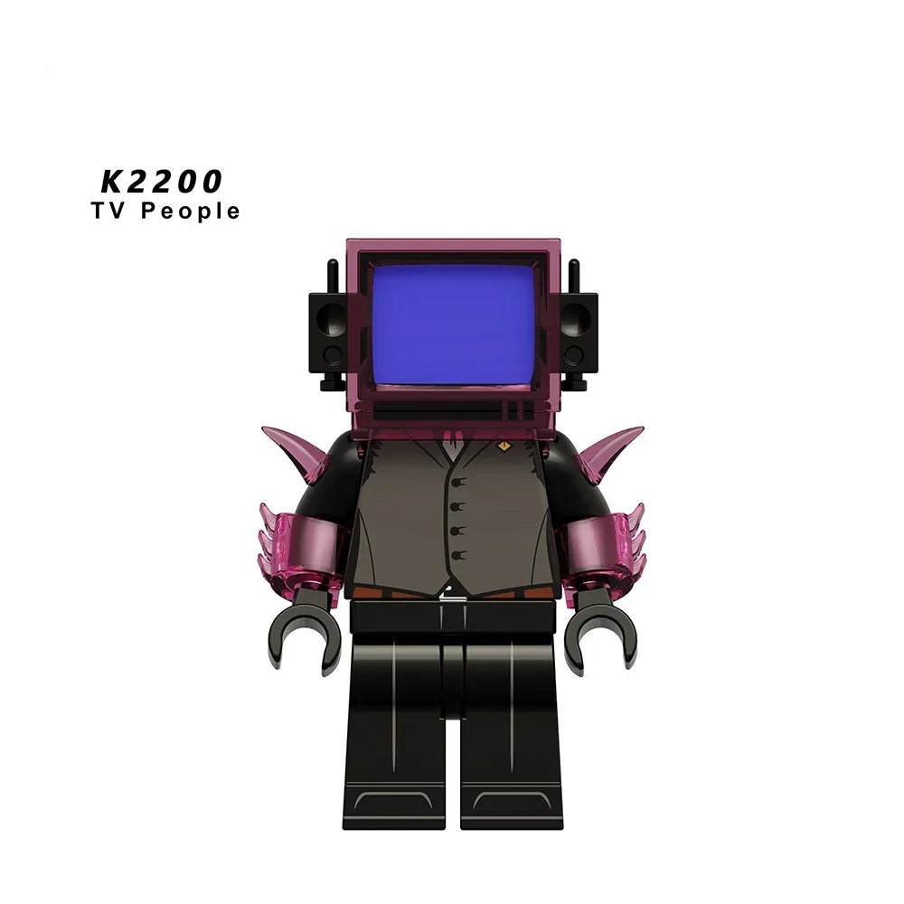 New KDL SWAT Skibidi Toilet Man Figures Anime Block Toys TvMan Titan Cameraman Speakerman Bricks Model Toy For Kid Birthday Gift - CADA BRICKS®