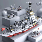 Military Ship Army Ocean Cruiser Warship Building Blocks Aircraft Weapon Ship Bricks City Toys for Children Boy Christmas Gift - CADA BRICKS®