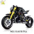 HUIQIBAO 1:8 Classic Motorbike Building Blocks High-tech Model Moto City Racer Bricks Toy for Kid Boy Children Adult MOC Car Set - CADA BRICKS®