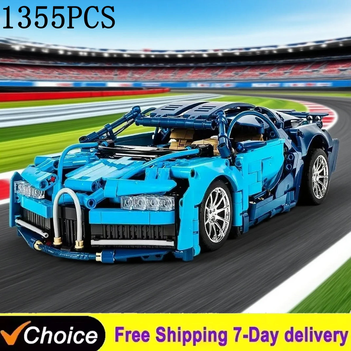 1355 PCS Mechanical Blocks Racing Lamborghinied Building Block Model Super Speed Sports Car Technical To Assemble Car Toys Gifts - CADA BRICKS®