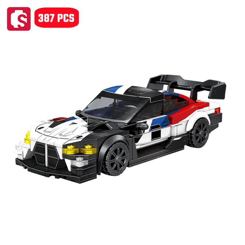SEMBO Speed Sports Car Assemblage Building Blocks MOC Racing Vehicle, Technical Auto Models Car Construction Set Boys Toys Gifts