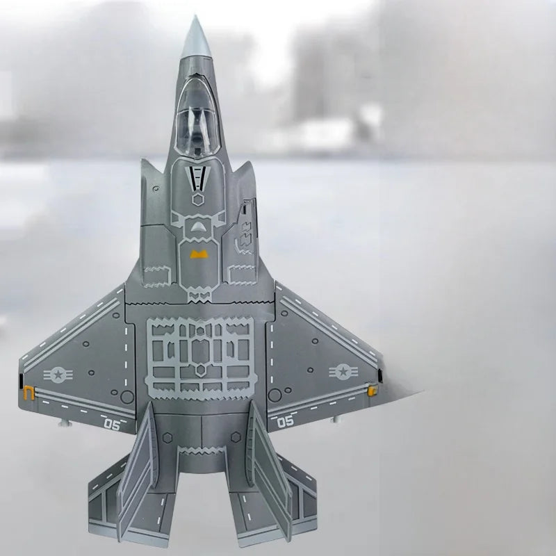 Geassembleerd Vliegtuigmodel Speelgoed voor Jongens Tank Militaire Simulatie Bouwblokken Geschenk B2 Stealth Bomber J20 Su35 Ghost