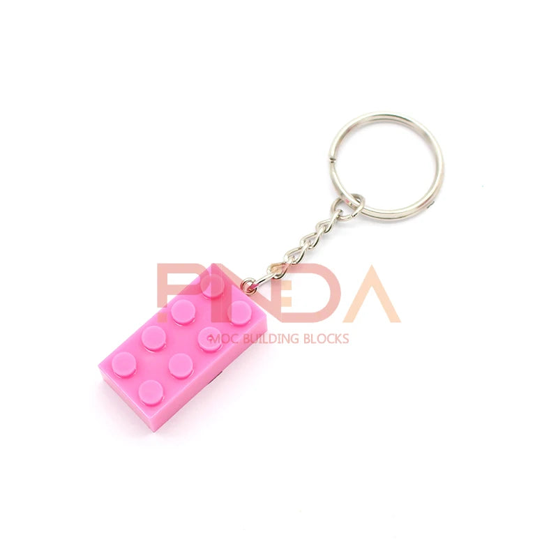 10Pcs MOC 2x4  Key Chain  Building Blocks Creative Gift  with MOC Brick Keychain Bricks Plate Compatible - CADA BRICKS®