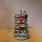 Moc Bausteine Stadt Retro Fantasie Architektur Modell Mondtor Turm Technologie Modul Bausteine Spielzeug DIY Set Zusammenbau