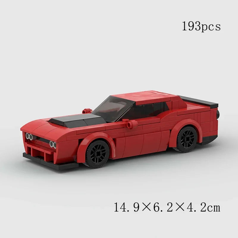 MOC Speed Champions Super Race Car F1 Great Vehicle Racing Model Building Blocks Bricks Sports Pickup Truck City Technique Toy - CADA BRICKS®
