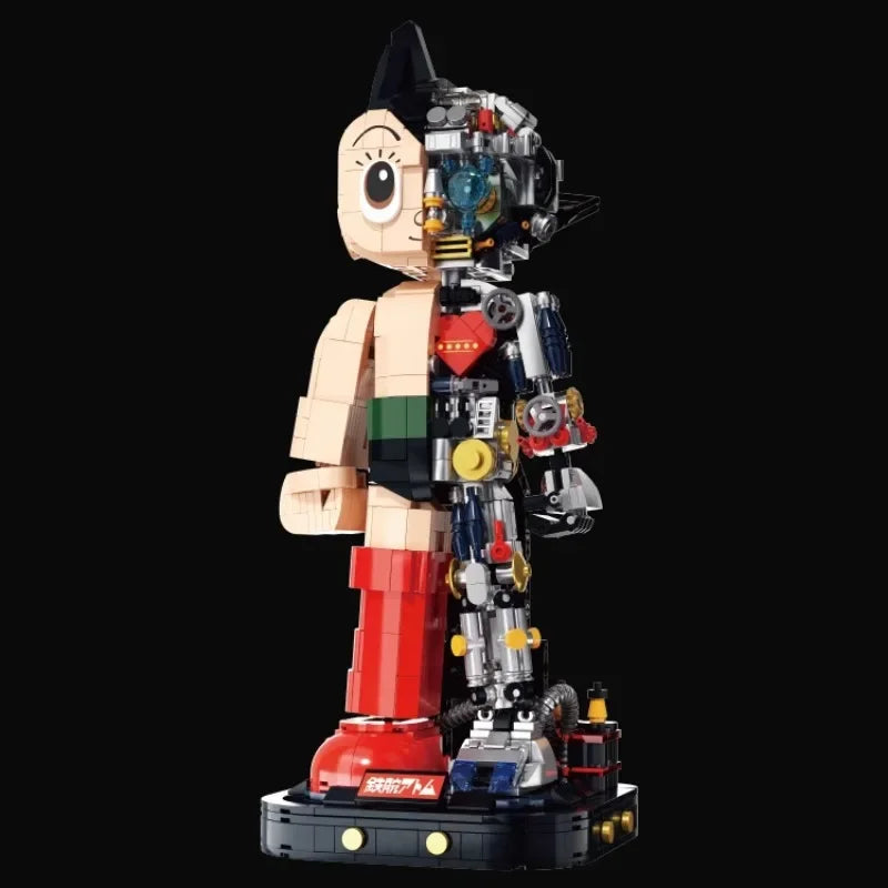 Astro Boy 70th Anniversary Assembled Building Blocks Trendy Desktop Model Ornaments Collectible Toys Holiday Gift - CADA BRICKS®