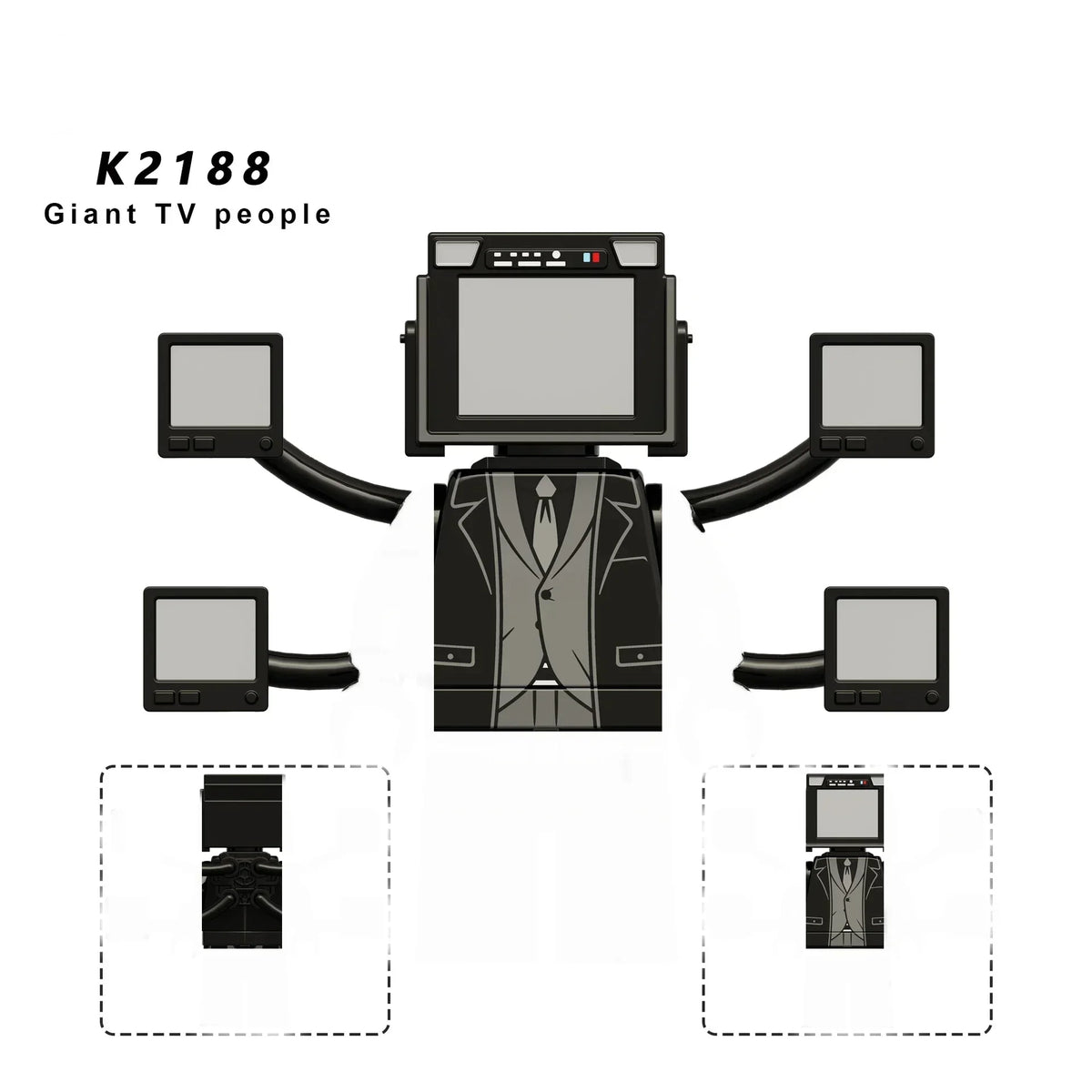 Camera Man Block New KDL SWAT Skibidi Toilet Man Figures Anime Block Toys TvMan Titan C ...
