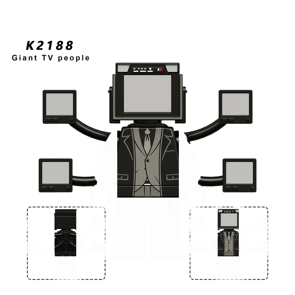 New KDL SWAT Skibidi Toilet Man Figures Anime Block Toys TvMan Titan Cameraman Speakerman Bricks Model Toy For Kid Birthday Gift - CADA BRICKS®