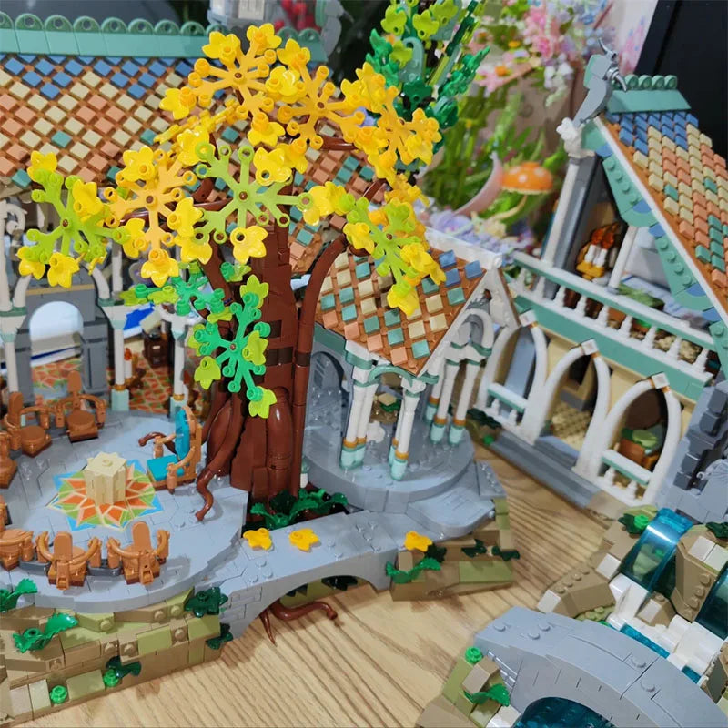 6167PCS Vally Castle Building Blocks Sets MOC Small Particle Street Serise Bricks Model Toys Display Collection Holiday Gifts