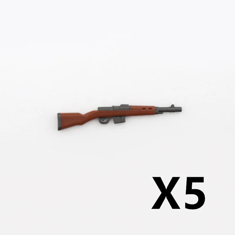 5/10 WW2 Soldier Weapons Building Block Two-color Printing Machine Rifle Submachine Sniper Guns Military Accessories Bricks C238 - CADA BRICKS®