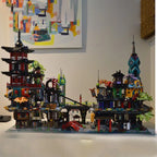 Moc Building Blocks City Retro Fantasy Architecture Model Ninja Tower Technology Module Building Blocks Toy DIY Set Assembly