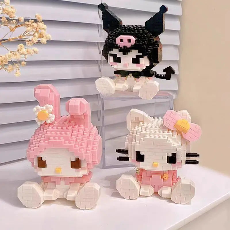 KEEPPLEY Sanrio Anime Hello Kitty My Melody Cinnamoroll Pompompurin Kuromi Building Blocks Girl Kid Holiday Christmas Gift - CADA BRICKS®