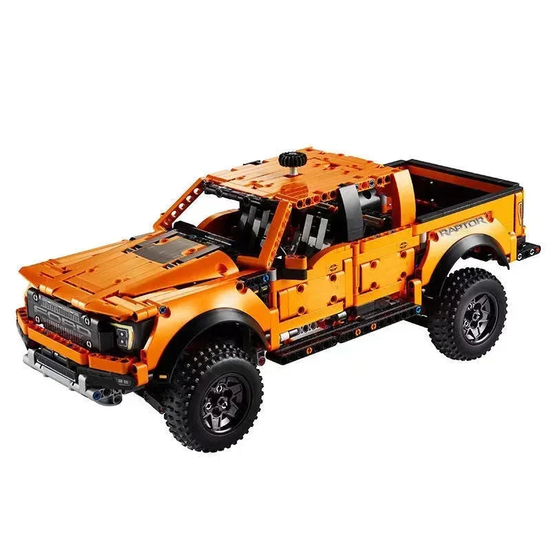 Creative Ford Raptors F-150 Truck Sports Car MOC 1379pcs Technical Racing Car Bricks Model Building Assemble Kit Adults Gift