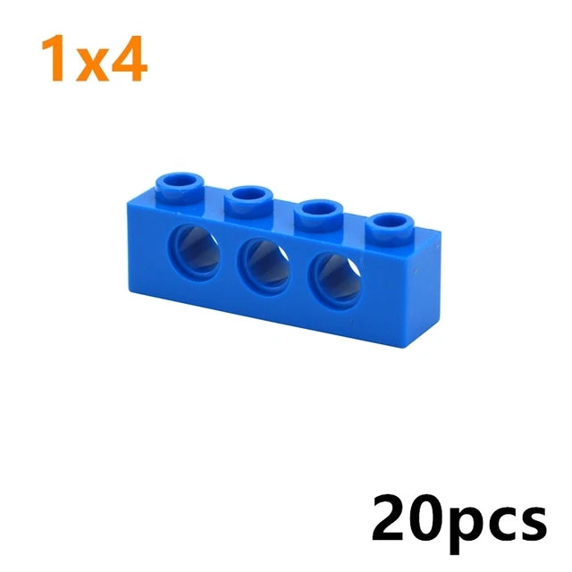 Technical Building Block MOC Combination Studded Long Beam with Hole Thick Bricks Compatible 3703 32018 3895 2730 3894 3701 3700 - CADA BRICKS®