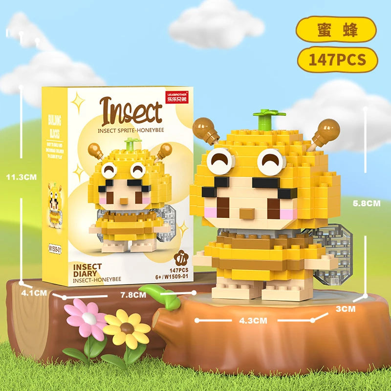 Cat Micro Diamond Small Particles Assembled Building Blocks Animals Mini Brock Building Construction Toys for Kids Boys  9 to 12 - CADA BRICKS®