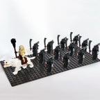 13pcs Castle Knight Rohan Azog Orcs Half-Beast Human Army Elf Guards Roman Solider Minifig Building Block Toys for Kids