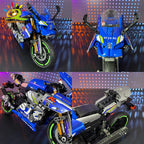 HUIQIBAO High-tech Classic Motorbike Building Model Blocks Moto City Racer Bricks Toy for Kids Boy Children Adult MOC Car Set - CADA BRICKS®