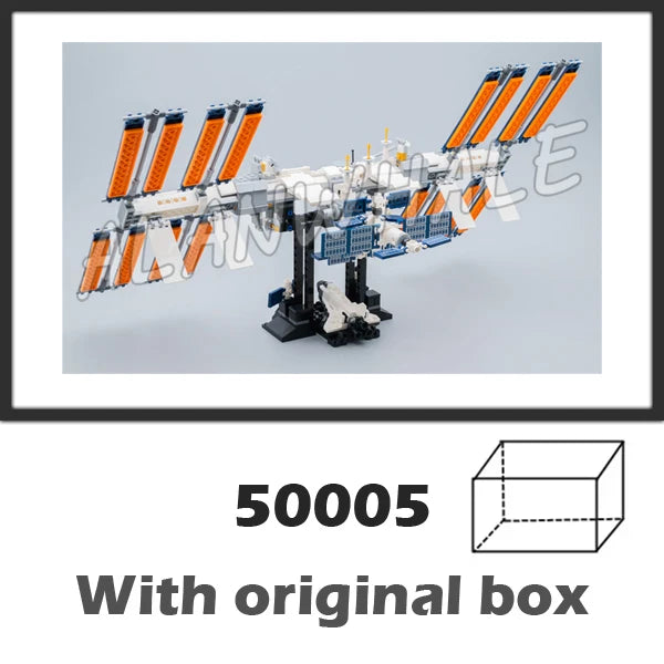 864pcs Ideas Space International Space Station ISS Shuttle Cargo Spacecrafts 50005 Building Block Toys Compatible with Model