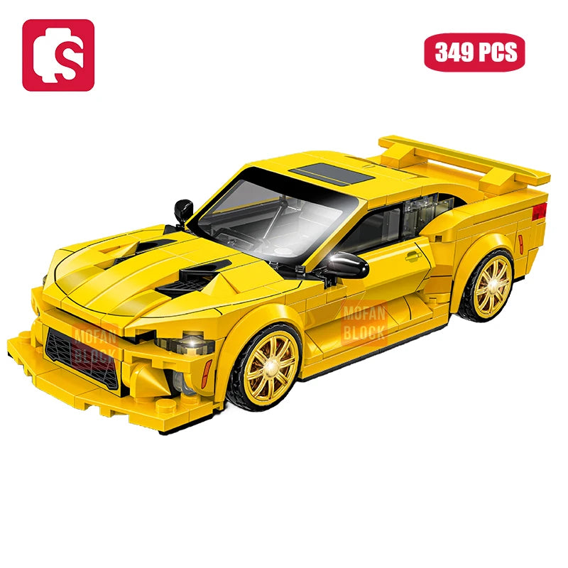 SEMBO BLOCK BK8 City Sports Car Racing Model Assembly Building Block Technology Supercar Vehicle Bricks Toys Boys Birthday Gifts - CADA BRICKS®