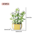 DIY Potted Plants Model Flower Succulents Building Blocks Everlasting Flower Bonsai Tree Gardens Romantic Bricks Kids Kits Toys