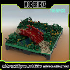 Exquisite new MOC building block model, Chinese style architectural pagoda technology, modular children's toy gift DIY set