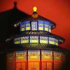 Creative China Historical Ancient Architecture Hall of Prayer for Good Harvest Building Block Heaven Temple Model Sets Brick Toy