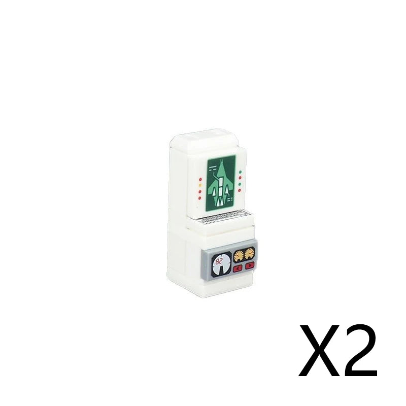 City Printed Accessories Building Blocks Computer Controller Monitor Keyboard Dashboard Mobile Phone Radio Mini Bricks Kids Toys - CADA BRICKS®