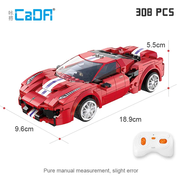 Cada City Remote Control Racing Car Compatible MOC Building Blocks RC Super Sports Car Bricks Children Boys Gifts Toys - CADA BRICKS®