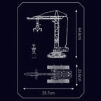 Mould King 17059 Technical Car Toys Remote Control Crawler Crane Model Compatible With 42042 Building Block Kids Christmas Gifts