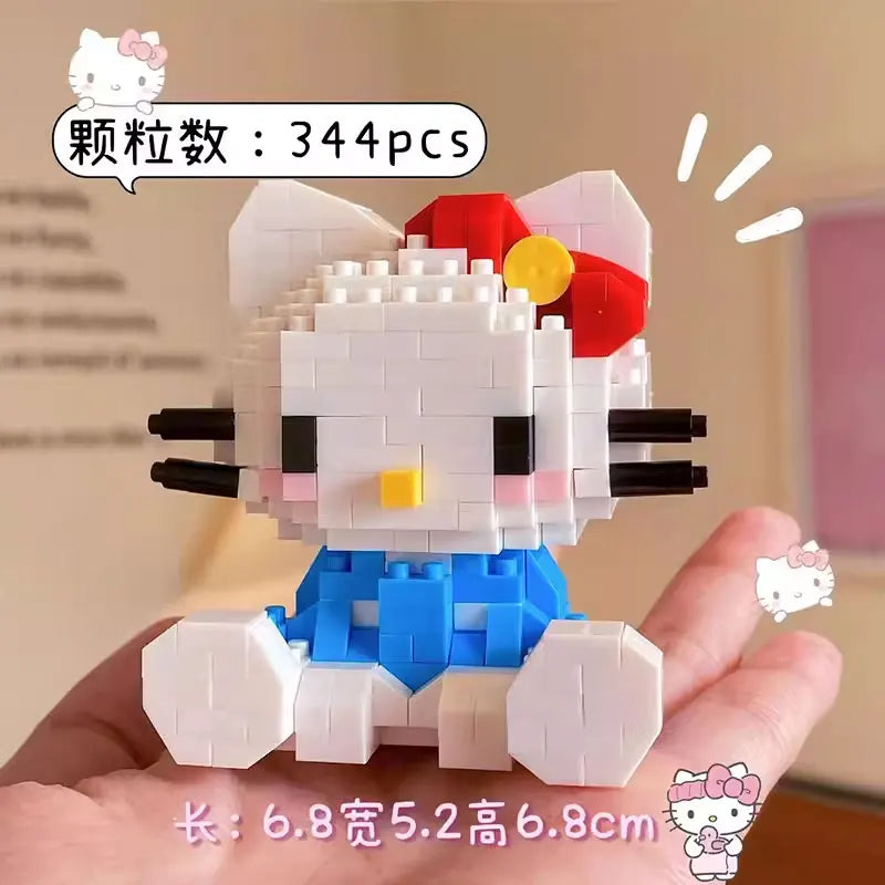 KEEPPLEY Sanrio Anime Hello Kitty My Melody Cinnamoroll Pompompurin Kuromi Building Blocks Girl Kid Holiday Christmas Gift - CADA BRICKS®