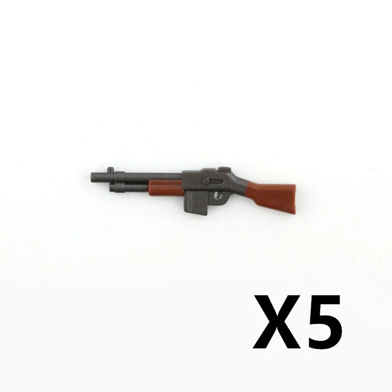 5/10 WW2 Soldier Weapons Building Block Two-color Printing Machine Rifle Submachine Sniper Guns Military Accessories Bricks C238 - CADA BRICKS®