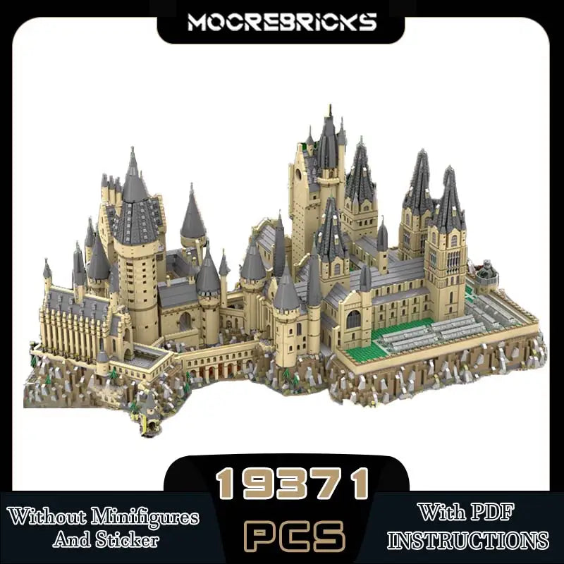 MOC Classic Medieval Castle Architecture Fortress Street View Building Block Model Assembly Originality Bricks Puzzle Toys Gifts