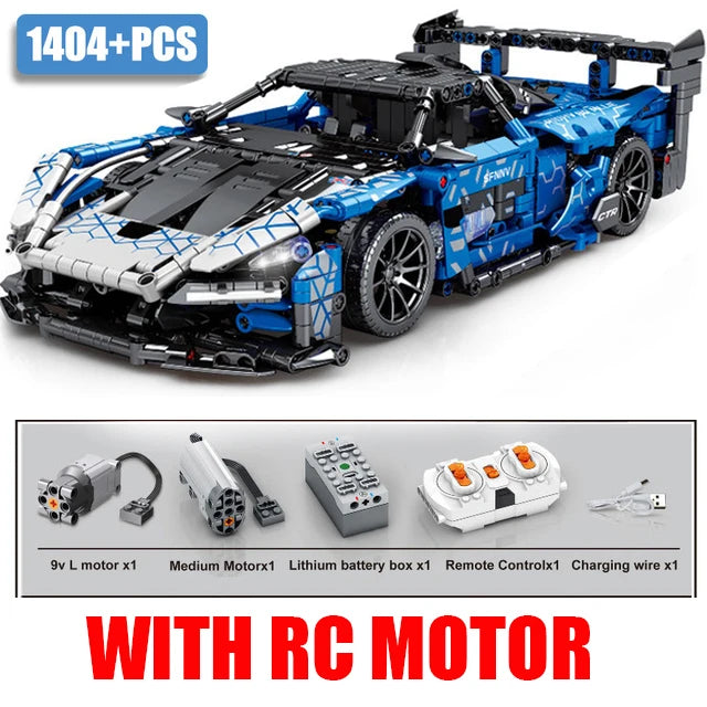 Compatible 42123 Technical Car Senna GTR Building Blocks Super Racing Vehicle OR Remote Control Bricks Toys For Kids - CADA BRICKS®