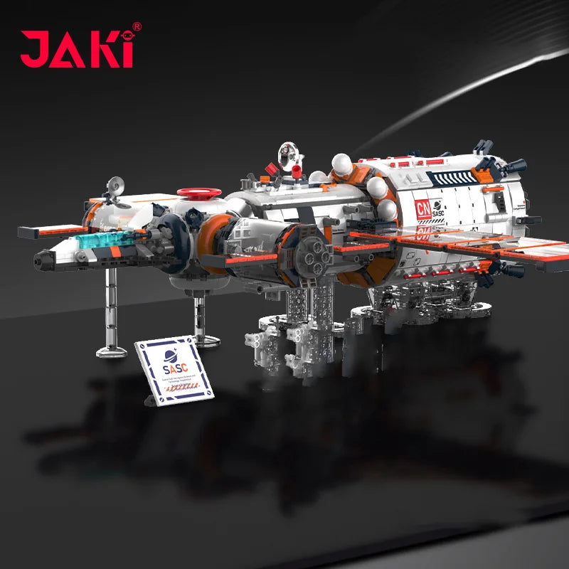 JAKI space exploration series space station core module building block model assembly boys building toy birthday gift