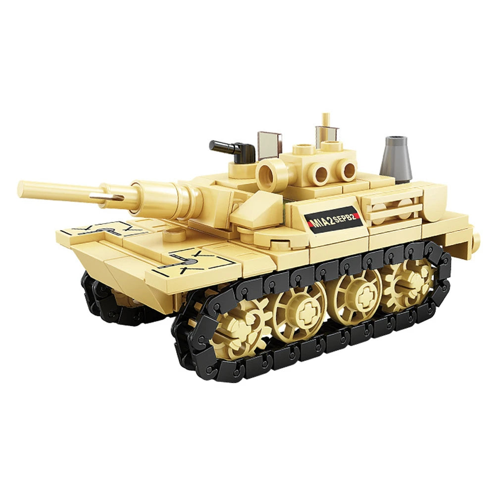 World War 2 WW2 Army Military Soldiers SAWT Soldiers The King Tiger Heavy Tank DIY Model Building Blocks Bricks Children'S Toys - CADA BRICKS®