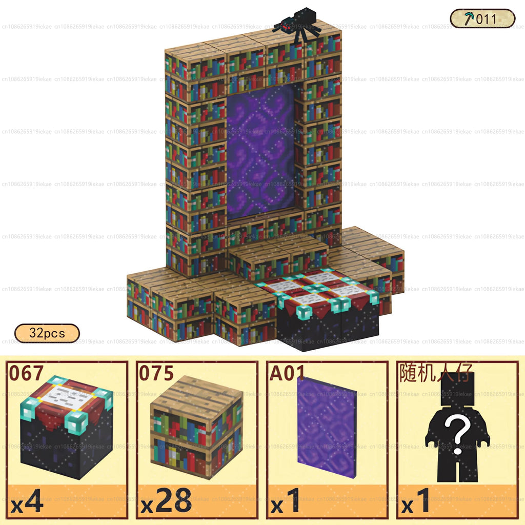 Magnetic Building Block Magnet Cube Mine World Set for Boy Girl Kid Age 3+ DIY Model Children STEM Sensory Toy Christmas Gift - CADA BRICKS®