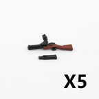 5/10 WW2 Soldier Weapons Building Block Two-color Printing Machine Rifle Submachine Sniper Guns Military Accessories Bricks C238 - CADA BRICKS®
