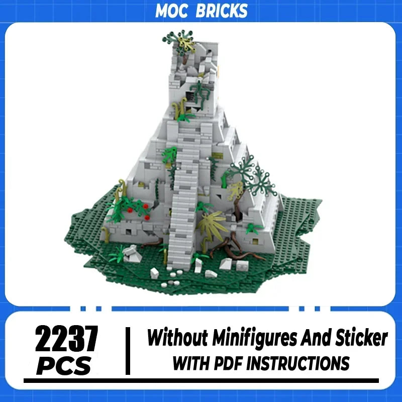 Castle Moc Building Blocks Maya Temple Model Technology Bricks DIY Assembly Magical Ancient Street View  Toys Gifts