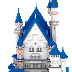 KNEW BUILT Huge New Swan Stone Castle Micro Mini Bricks for Adults Huge Assemble Architecture Toys Kits Diamond Build Blocks