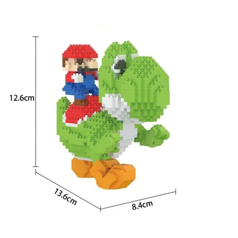 New Anime Mini Blocks Cute Cartoon Peach Luigi Building Bricks Toys for Children Present Bowser Valentine Girls Boy Juguetes - CADA BRICKS®