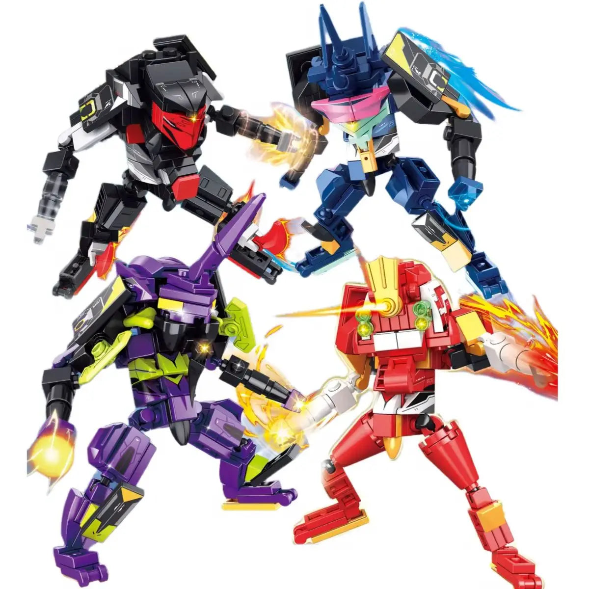 Transformation Robot Car EVA-01 Disney Building blocks Toys Truck head Alloy Edition Anime Mini Model Figures Tank Model Gifts