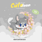 Mini Dog Cat panda raccoon Cute Pet Small Building Block Model Series Ornaments Children's Toy Christmas Birthday Gifts for Kids - CADA BRICKS®