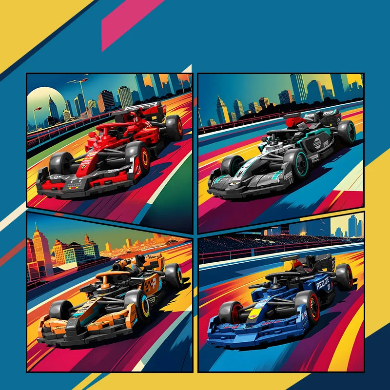 SEMBO BLOCK BK8 City Sports Car Racing Model Assembly Building Block Technology Supercar Vehicle Bricks Toys Boys Birthday Gifts - CADA BRICKS®