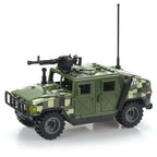 2024 Military Armoured Off-Road Vehicle Humvee Jeep H1 2 Modes Army Car Building Blocks Bricks WW2 Model Moc Toys Boys Kids Gift