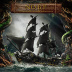 Mould King 13197 Pirate Ship Building Blocks Flying Dutchman Boat Construction Kit for Adults Kids Bricks Toys Christmas Gifts