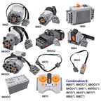 Electronic Model Building Blocks MOC Power Functions Motor Technical Parts IR Speed Remote Control Receiver Battery Box DIY Toys - CADA BRICKS®