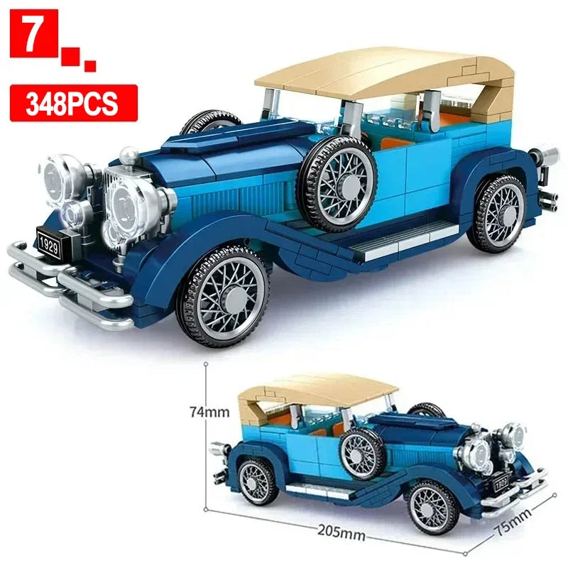Car Series Building Blocks Model Sets Sports Racing Speed Champion DIY Educational Bricks Toys Boys Kids Adult Christmas Gifts